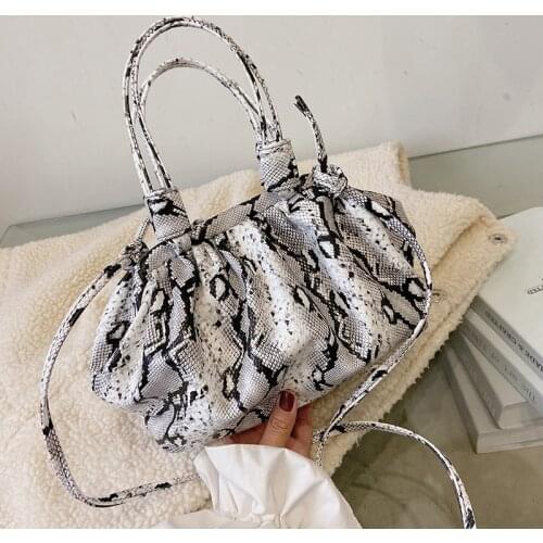 Women Hobos Handbags Serpentine Shoulder Bags Female Sac A Main Crossbody Bags for Girl Messenger Bag Fashion Ladies Tote luxury