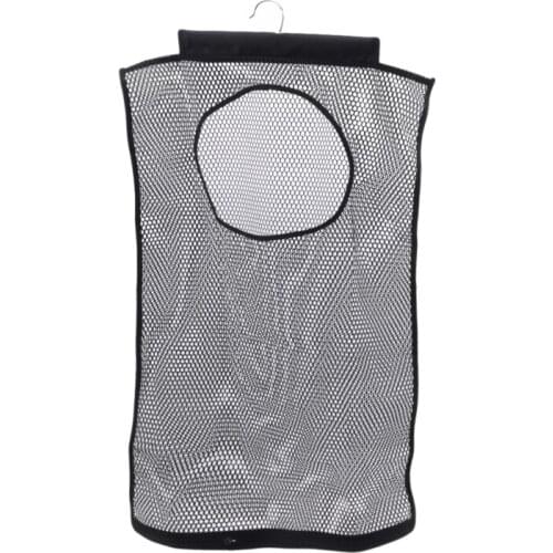 1PCS Mesh Laundry Hamper Folding Hanging Storage Basket Portable Space Saving Bag Suitable For Cleaning