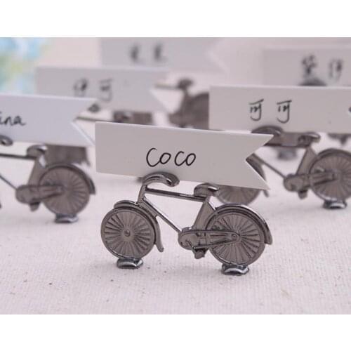 10pcs Bicycle Name Number Menu Table Place Card Holder Clip For Wedding Baby Shower Party Festival Reception Favor
