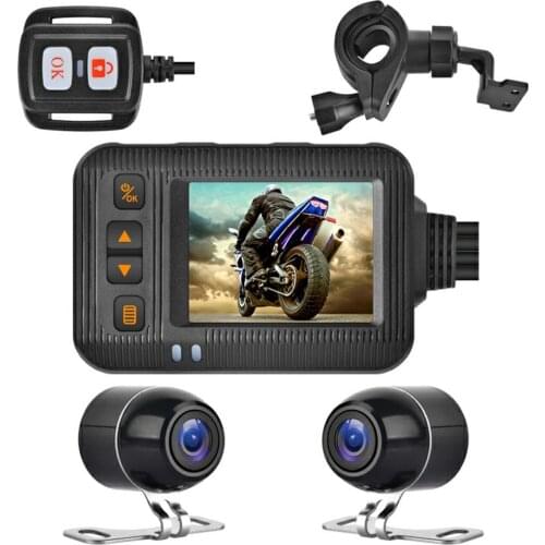 2 Inch Waterproof Motorcycle Camera 1080P Dvr Dash Cam Driving Video Recorder Dual Camera Dvr System Night Parking