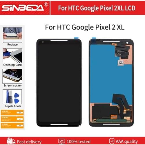 6.0" For HTC Google Pixel 2 XL Display LCD Digitizer Touch Screen Digitizer For HTC Google Pixel 2XL LCD Display Google Pixel2XL