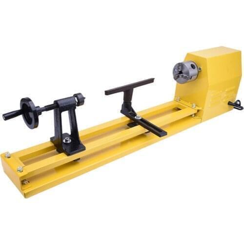Infinitely variable speed woodworking lathe with chuck