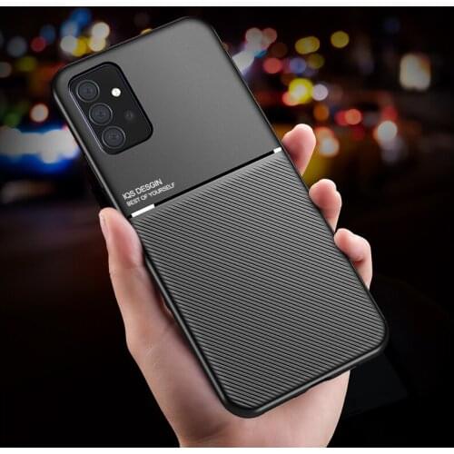 Luxury Leather Case For OPPO A94 A55 A92S A72 A91 Car Magnetic Leather Plate Soft Phone Cover For OPPO A53 A33 A32 A9 2020 Case