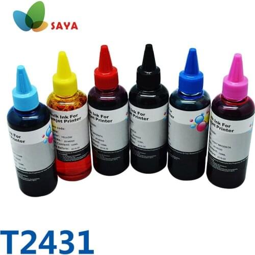 600ml T2431 Bulk Refill Ink Kits&CISS Ink For Printer For Epson Expression Photo XP-750/XP-850/XP-950/XP-860/XP-55/XP-760/XP-960