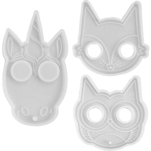 DIY Super Glossy Self-defense Keychain Crystal Epoxy Resin Mold Silicone Mould A0NF