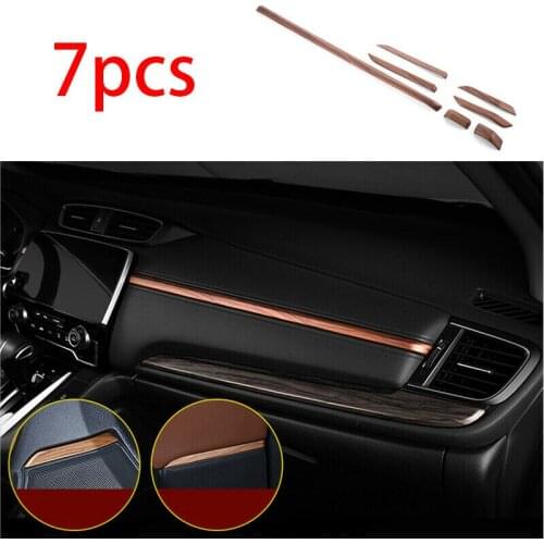 For Honda CRV CR-V 2017-2020 ABS Wood Grain Central Console Dashboard Strip Trim Car modification Auto parts