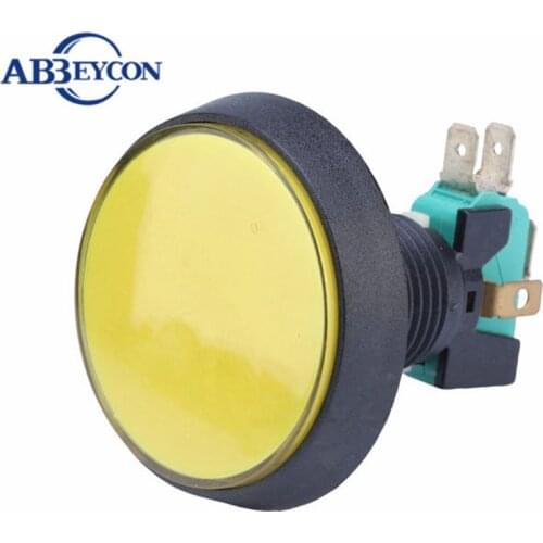 24mm Round Plastic Arcade Push Button Switch with Momentary Micro Switch and 12v LED