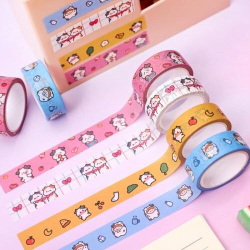5m Masking Tape Decorative Adhesive Scrapbooking Girl Album Stationery Washi Tape Stationery Stickers Photo Diary