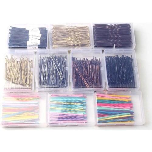 50/100pcs Metal Hair Clips for Wedding Girls Hairpins Barrette Curly Wavy Grips Hairstyle Bobby Pins Hair Styling Accessories