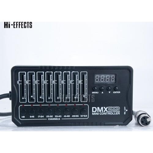 Mini DMX Controller 512 Channels Simple Control Console Portable DJ Party Stage Performance Mini lighting Controller Spotlights