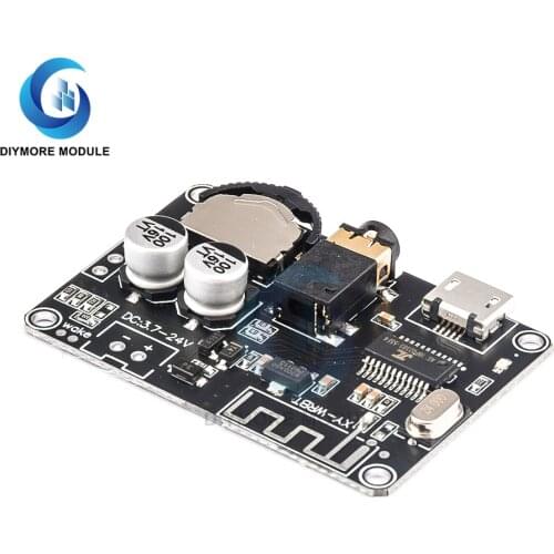 XY-WRBT Bluetooth 5.0 Audio Receiver Module MP3 Lossless Decoder Board Stereo Music Player with 3.5mm AUX Jack Volume Control