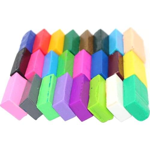 24 Colors Polymer Clay 48PCS DIY Soft Modelling Clay TOTAL 480g Nontoxic material