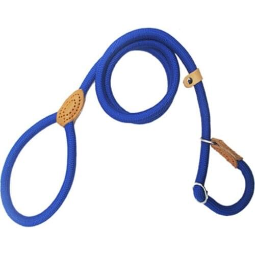 8PCS / LOT Nylon P Chain Leash Walking Dog Training Rope Automatic Tightening Telescopic Dog Leash