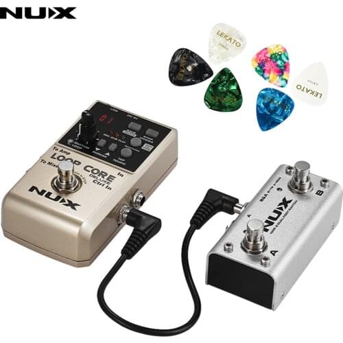 Nux Loop Core Deluxe Guitar Effect Pedal Loop Electric Guitar Parts 8H Built-In 40 Drum True Bypass Musical Instruments
