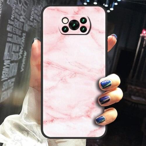 Original Silicone Phone Case For Xiaomi Poco X3 NFC Fashion Design Cute TPU Anti-dust Back Cover
