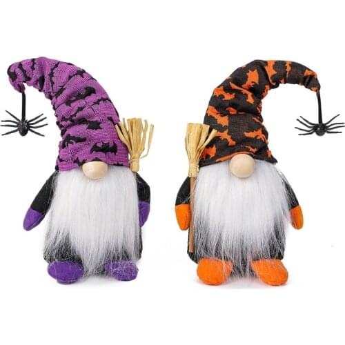 Halloween Faceless Gnome Doll Decoration for Home Kids Toys Horror Halloween Party Decor Pumpkin Spider Halloween Ornaments Prop