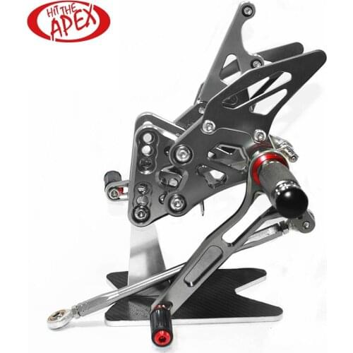 Full Set Aluminum Alloy Rear sets for SUZUKI GSX-R1000 2005 2006 GSX1000R CNC Adjustable Reverse Lightweight Footrest Rearsets