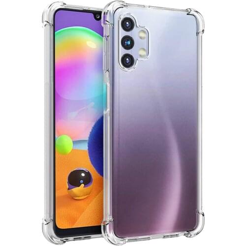Clear Airbag Shockproof Soft TPU Case for Samsung Galaxy A32 4G 5G F62 M62 A52 A72 M12 A12 A02S M02S M21S M31 F41 A42 S21 Ultra