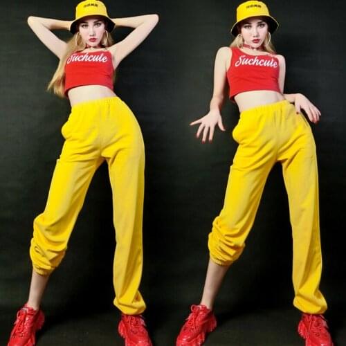 Hip Hop Dance Costumes For Adults Street Dance Jazz Dance Performance Clothes Nightclub Bar DJ Stage Costume Rave Clothes SL4012