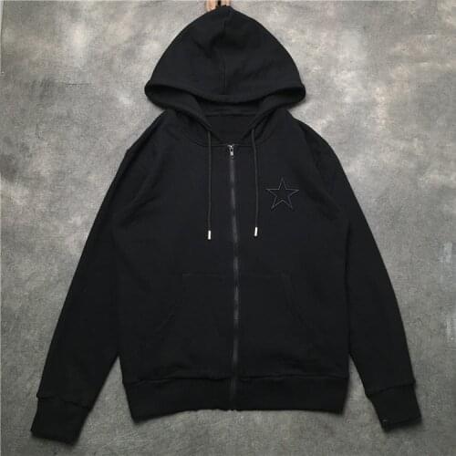 New Nice Men Embroidery star gentleman Hoodies Hoody hooded Sweatshirts velvet Cotton Drake Thicken Fleece #K16