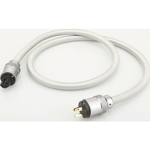 High Quality Pure Copper CRYO-156 Power Plug HIFI EU Schuko AC power cable 2.0 M US Power Extension Cable