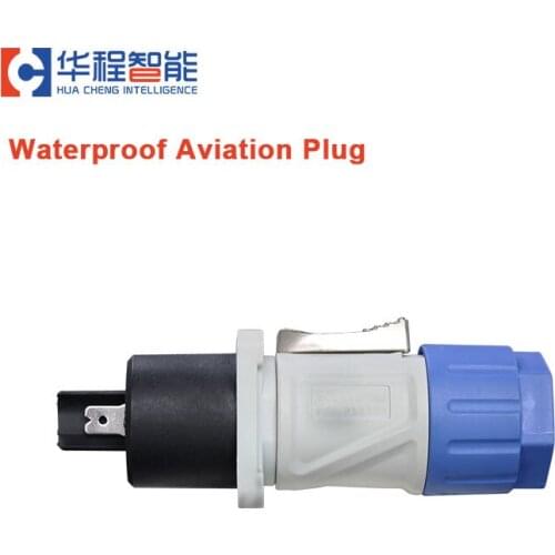 Waterproof 20A Led Aviation Plug Powerpoint UL Indoor led Speakon Power Plug Panel Mount Adapter 20A 3 pin Audio Aviation Plug