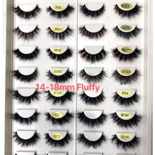 NEW 1pair Lashes Mink Eyelashes Real Mink Hair Fluffy Messy Soft Natural Lashes Makeup 3d Mink Lashes