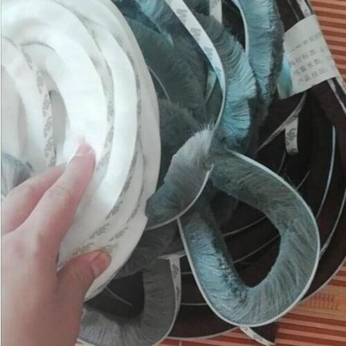10Meters SELF ADHESIVE BUFFER CUSHION WEATHER STRIP SEAL BRUSH aluminum window door