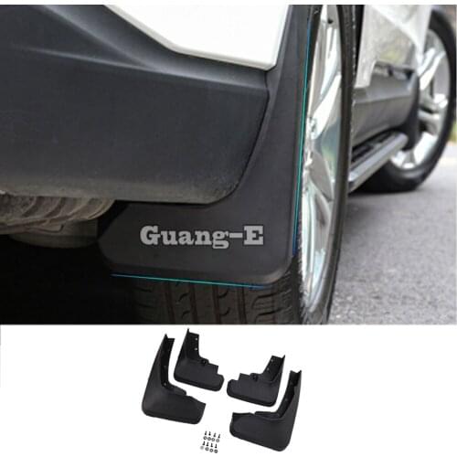 Car body styling plastic fender soft mudguard protection flap splash mud guard frame lamp 4pcs For Ford EDGE 2015 2016 2017 2018