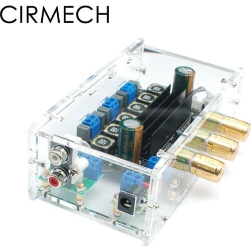 CIRMECH Acrylic amplifier cover only for our store TPA3116 2.1 amplifier used