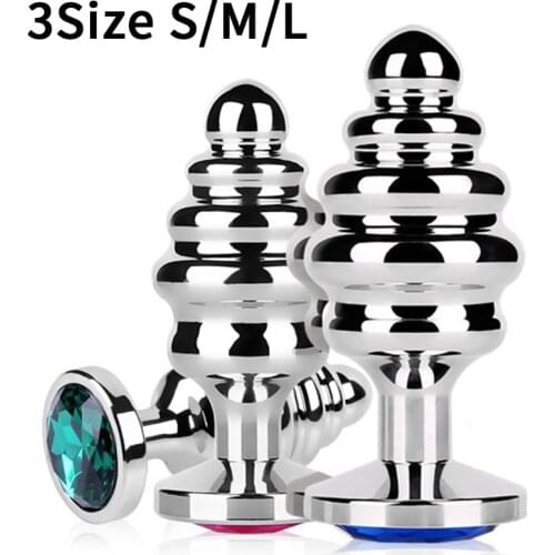 Anal sex toys plugs anales butt buttplug juguetes tapon korek analny sexules brinquedos eroticos but butplug metal slug gay men