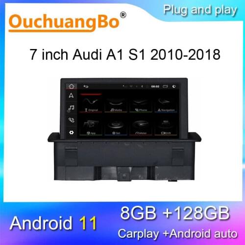 Ouchuangbo android 10 car radio video player for S1 A1 2010-2018 with 7 inch gps 8 core carplay 8GB+64GB