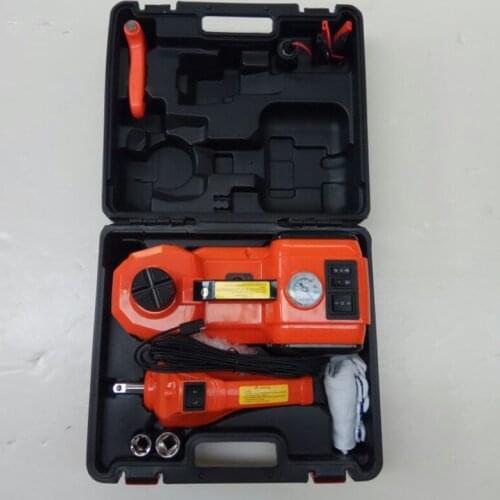 Car Jack 3 in 1 Electric Hydraulic Jacks 5T Car Floor Jack 12V with Inflator Pump LED Light for Truck Tire Repair Tool 45CM