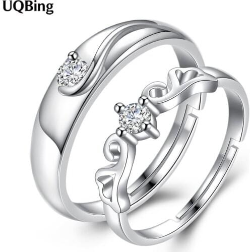 Free Shipping 925 Sterling Silver Lovers Rings Jewelry Finger Rings For Anniversary Party Birthday Gift