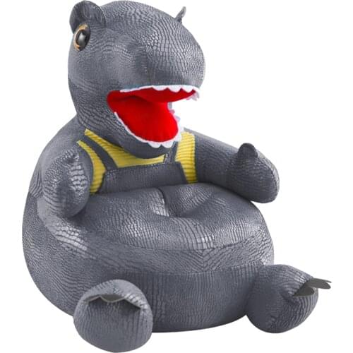 Kids Plush Cartoon Animal Chair Children Dinosaur Sofa Chair Plush Toys Seat Chair Baby Nest Sleeping Bed Pillow Stuffed Cushion