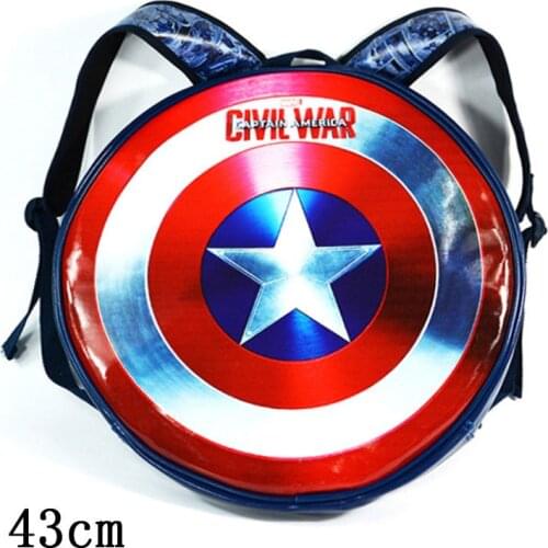 Disney Marvel Captain America Shield Round Backpack Backpack Avengers Backpack Deadpool Childrens Backpack Birthday Gift