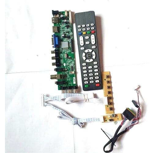 Fit LP156WHA-SLL1/SLA1/SLA2 upgrade 1366*768 3663 TV digital 40 pin LVDS AV HDMI-Compatible VGA USB DVB LCD Controller board