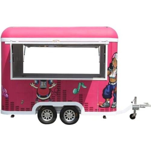 Hot Sale Food Trailer Coffee Hot Dog Bubble Tea Vending Kiosk Cart Food Truck Mobile Kitchen For Sale