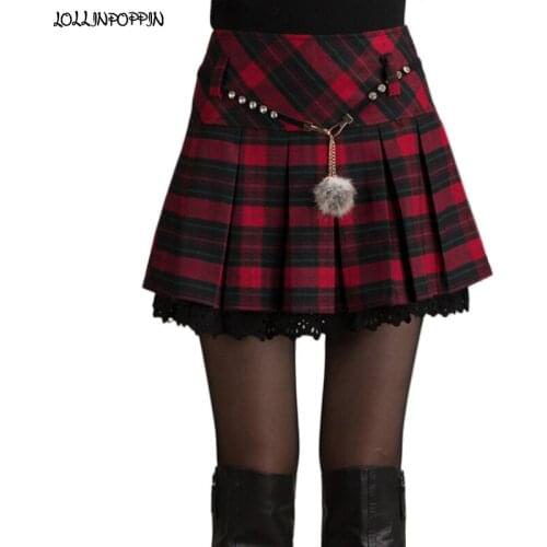 LOLLINPOPPIN Women's Pleated Skirts