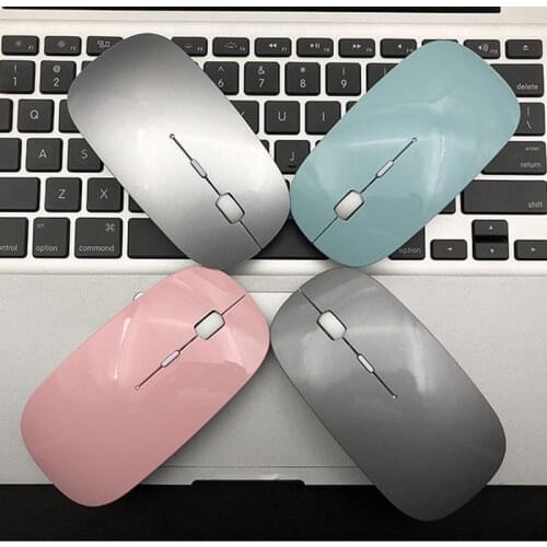 Slim Wireless Mouse 2.4G Silent Laptop Mouse with Nano Receiver Ergonomic Wireless Mouse for Laptop Portable Mobile Optical Mice