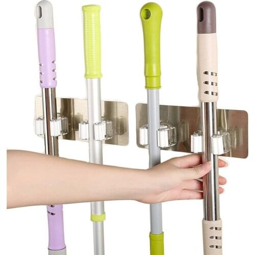 Wall Housekeeper Wall Mounted Mop Organizer Holder PP+PVC Brush Broom Hanger Storage Rack Kitchen Tool Dropshipping