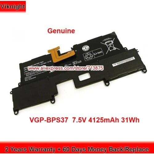 Genuine VGP-BPS37 Battery for Sony VAIO SVP11216CW SVP11216CGB SVP1121ZPWR SVP11227SCB SVP11214CXB 7.5V 4125mAh