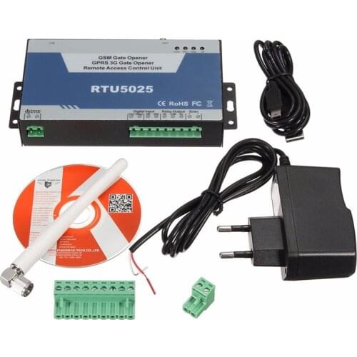 NEW GSM Gate Opener GPRS 3G Door Opener(RTU5025) Remote Access Control Unit 999 users open Gate/Barrier/Shutter/Garage Door