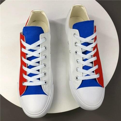 Wen Original Design Russia Flag Low Top Canvas Shoes Men Women Sneakers Skateboarding Shoes Flat