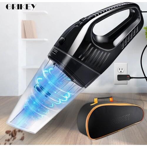 Grikey Powerful Wireless Car Vacuum Cleaner Mini Handheld Vacuum Cleaner Cyclone Car Dry Wet Cleaning 120W Gift KIT