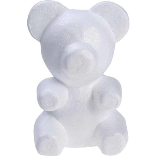 2 size Polystyrene Styrofoam Foam Ball Rose Bear White Craft For DIY Party Decoration Wedding New Year Valentines Day Gift