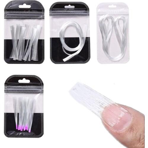 Nail Fiberglass Extension Tips Non-Woven Silks French Nail UV Gel Building Fiber Manicure Art Nail Forms Salon Extension Paper