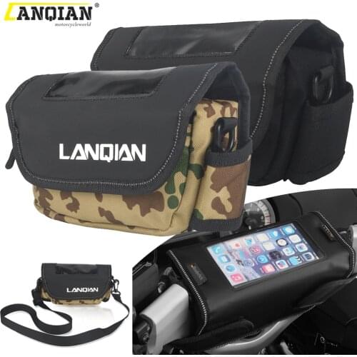 Motorcycle Handlebar Bags Phone Holder Storage Packages For BMW RnineT /5 Pure Scrambler Urban G/S S 1000 R XR S1000XR S1000R