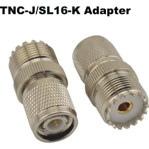 TNC-J (TNC Male)/SL16-K (UHF SO239 Female) jack RF Adapter walkie talkie connector