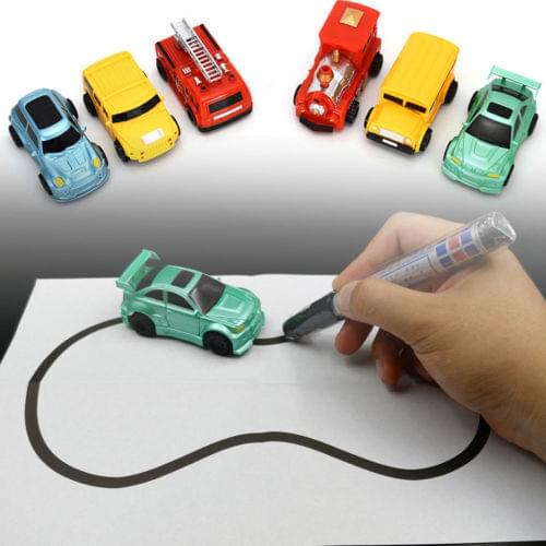 Magic Pen Inductive Truck Car Toy MINI Magic Fangle Childrens Truck Car Christmas Toy kids Gift for New Year